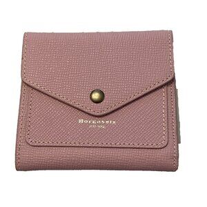 Womens Small Wallet Leather RFID Blocking Card Holder Organizer Light Pink